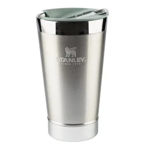[App/Primeira Compra R$ 71,82] Copo Stanley Trmico Com Tampa Stainless Stell 473ml